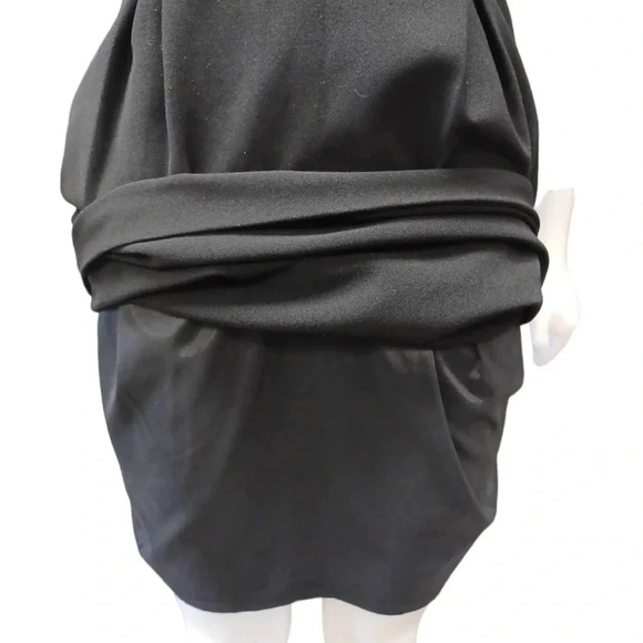 Eliza J Black Cap Sleeve  Dress Size 6 - Picture 5 of 9